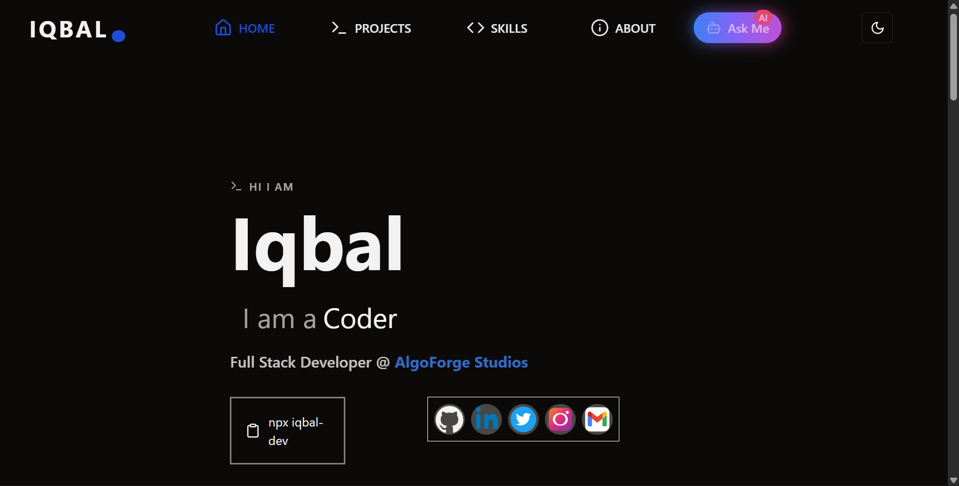 Iqbal | Full Stack Developer & Software Engineer